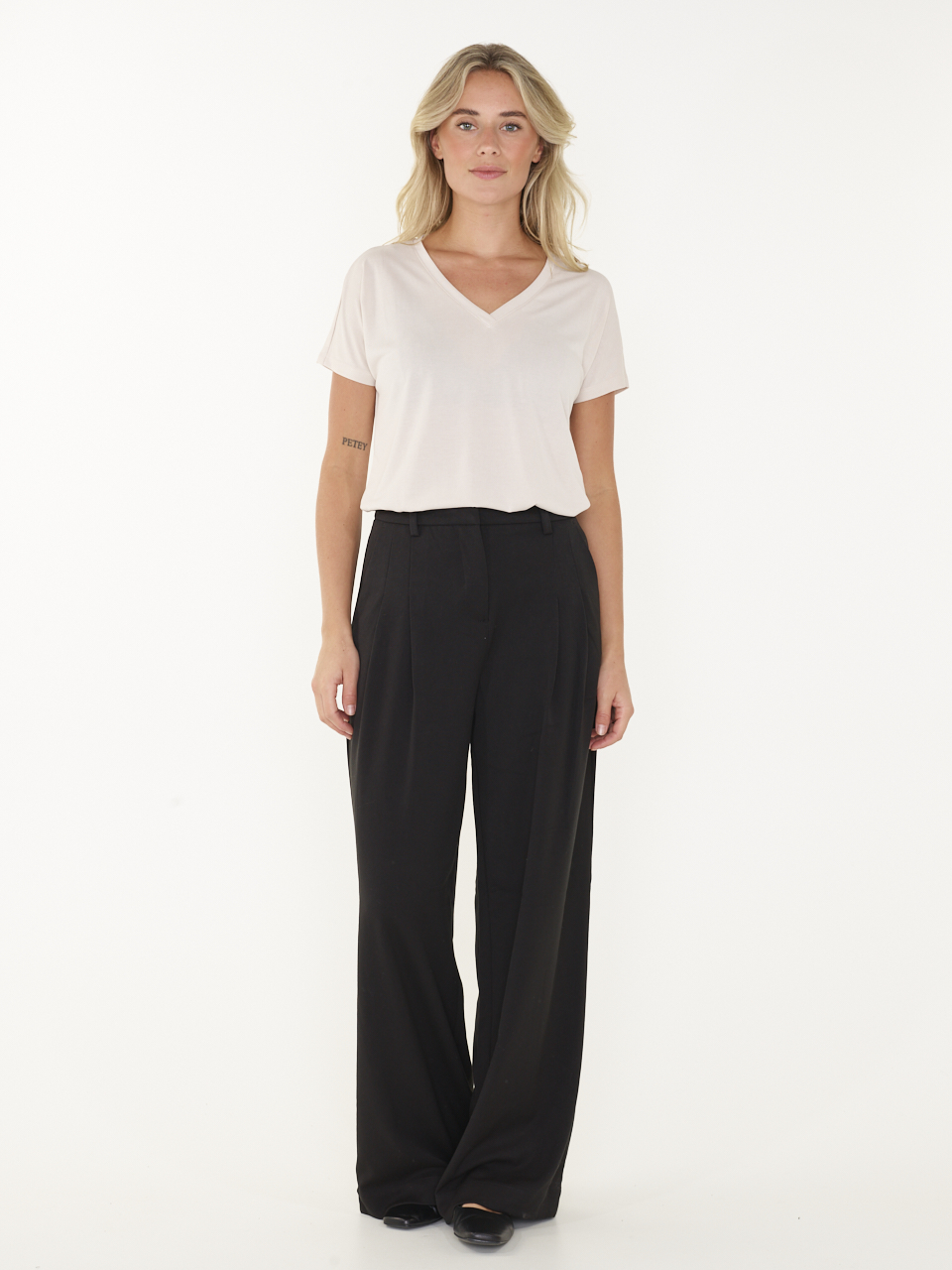 T-SHIRT MSCHFENYA MODAL V-NECK