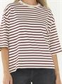 T-SHIRT STRIPED LOOSE FIT