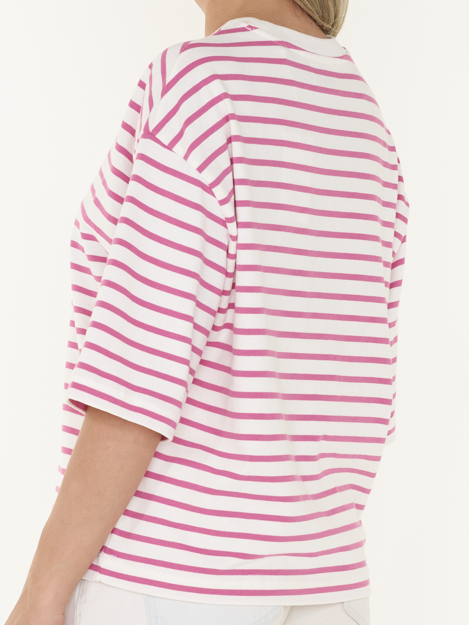 T-SHIRT STRIPED LOOSE FIT