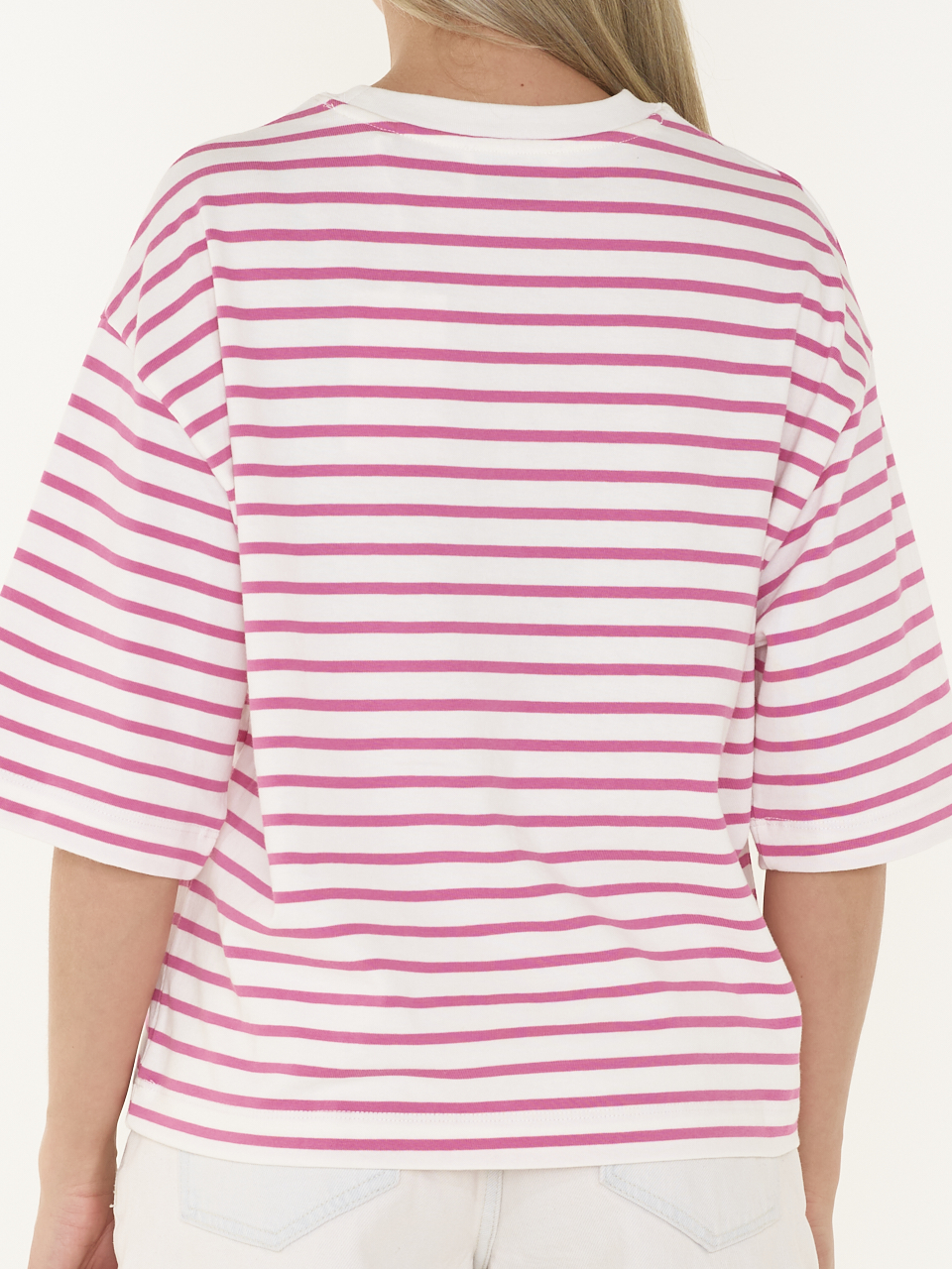 T-SHIRT STRIPED LOOSE FIT