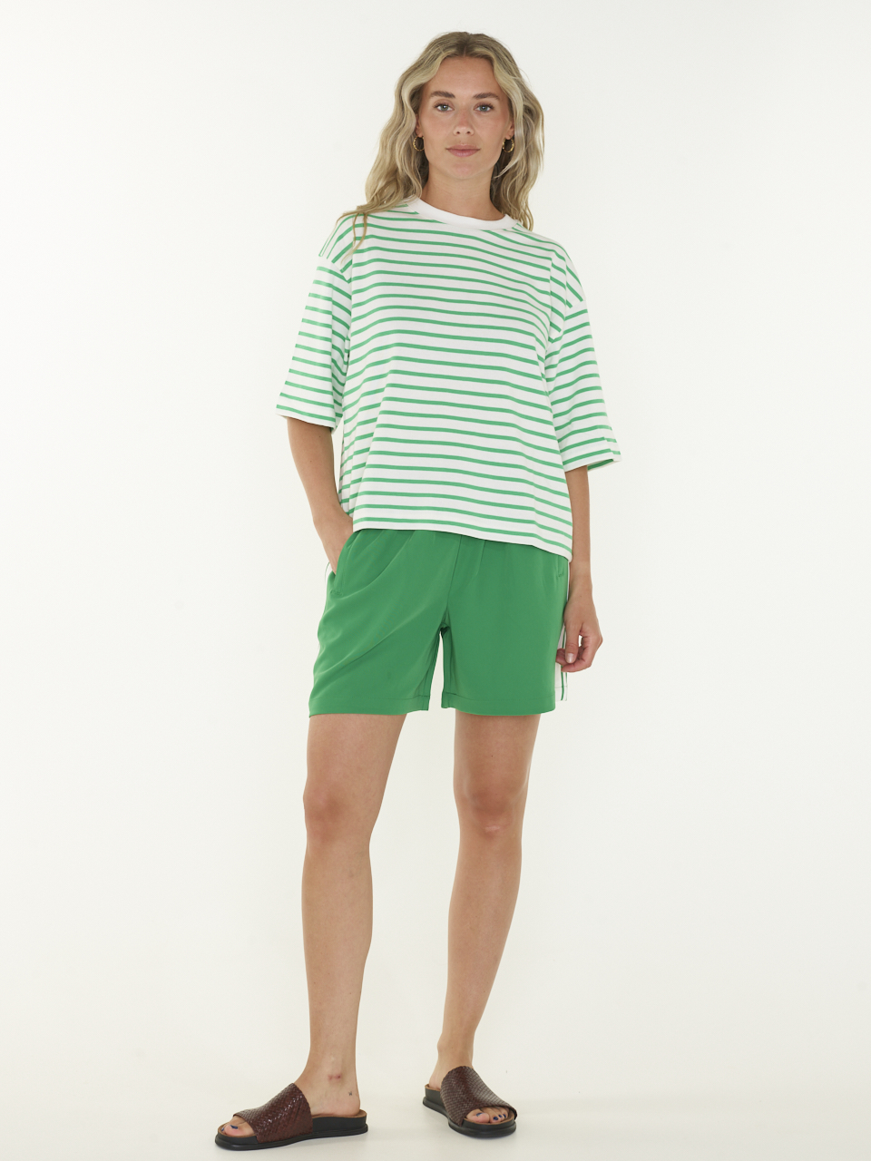 T-SHIRT STRIPED LOOSE FIT