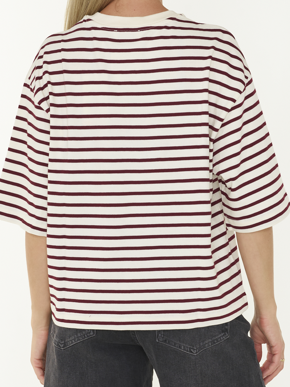 T-SHIRT STRIPED LOOSE FIT