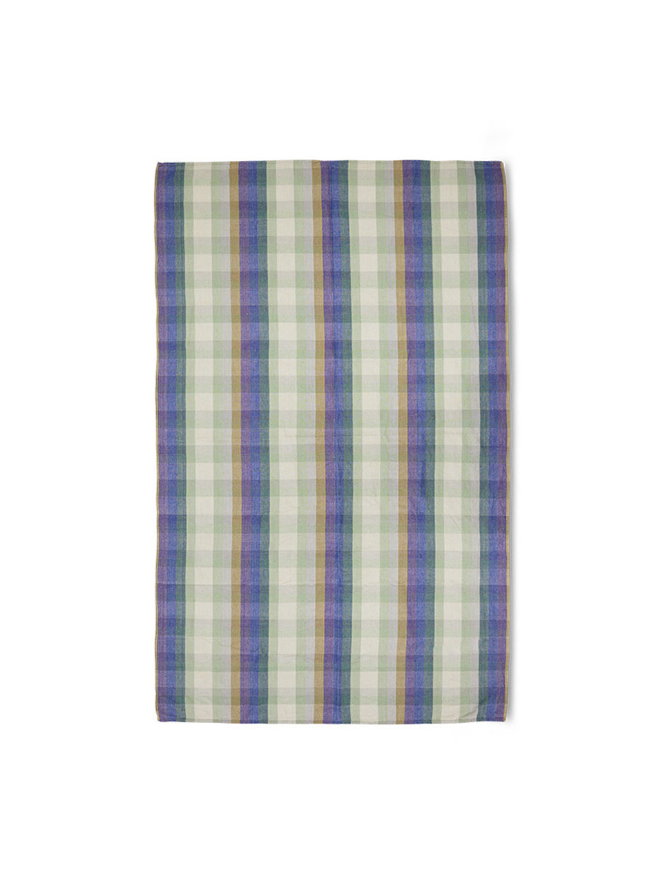 TABLE CLOTH VIDA CHECK 140X220CM MINT COBALT