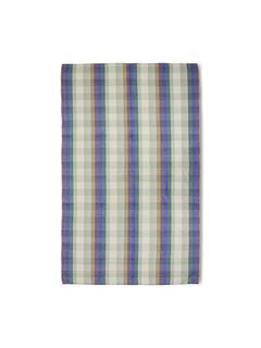 TABLE CLOTH VIDA CHECK 140X220CM MINT COBALT