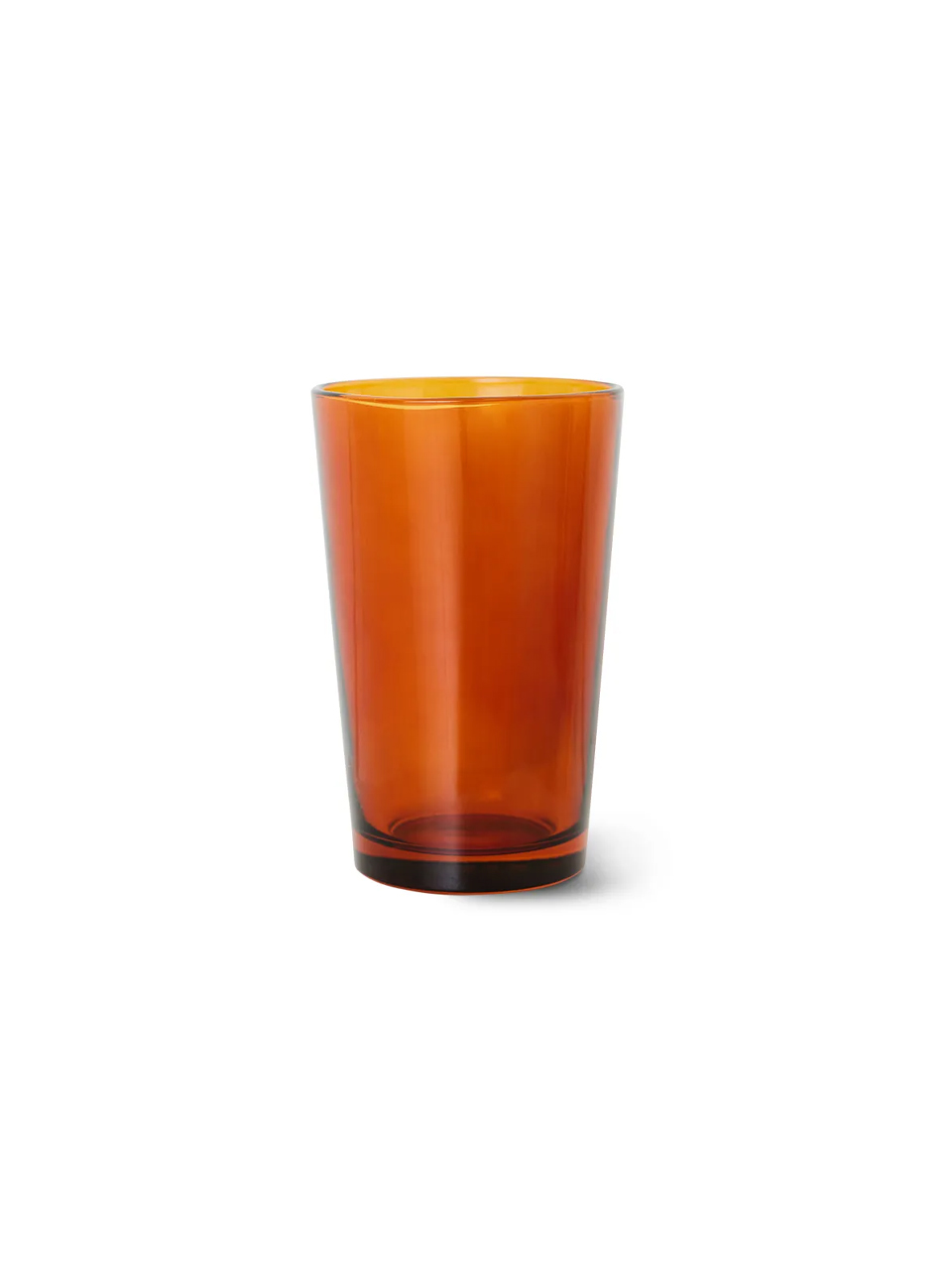 TEA GLASSES 70S AMBER BROWN SET OF 4