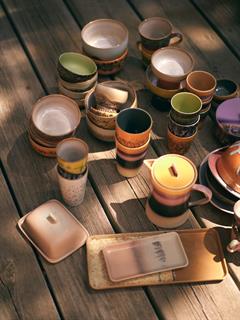 TEA MUG 70'S CERAMICS SUNSET