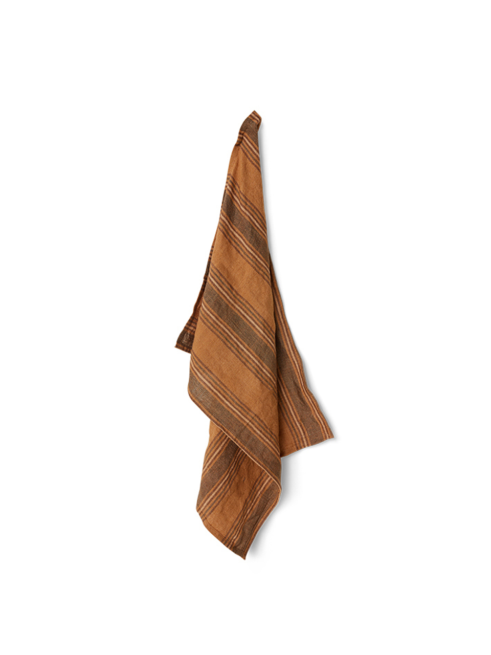 TEA TOWEL VIDA STRIPED AMBER/GREY