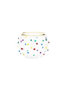 TEALIGHT HOLDER CONFETTI GLASS