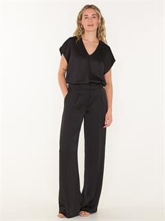 TOP D6LUIZA SATIN V-NECK