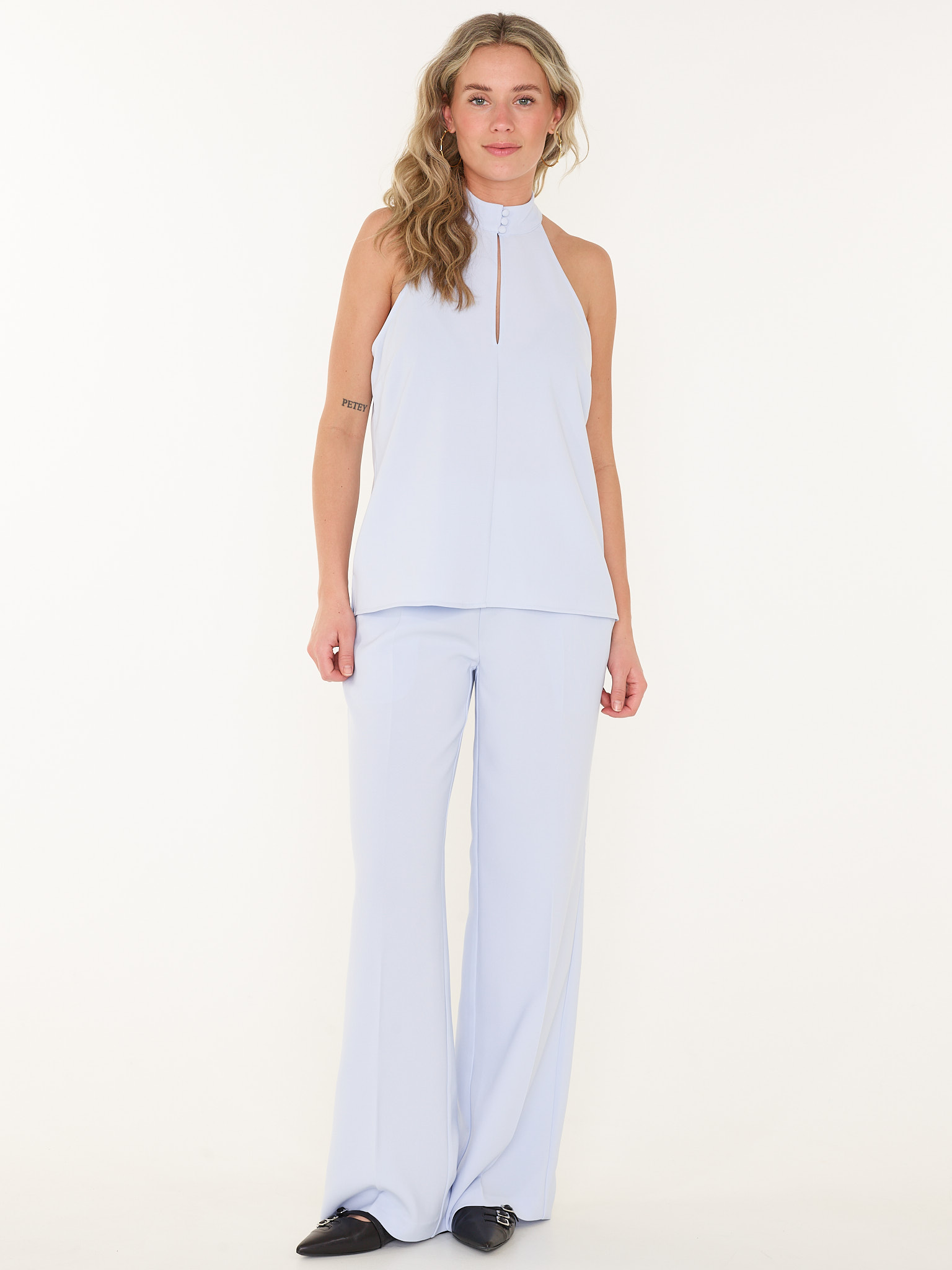 TOP DECE DRAPEY HALTER