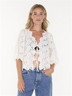 TOP EDDIE LEFTOVER BRODERIE ANGLAISE