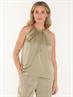 TOP ELODY SATIN HALTER