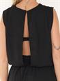 TOP LINA CROPPED LINEN