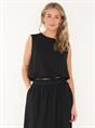 TOP LINA CROPPED LINEN