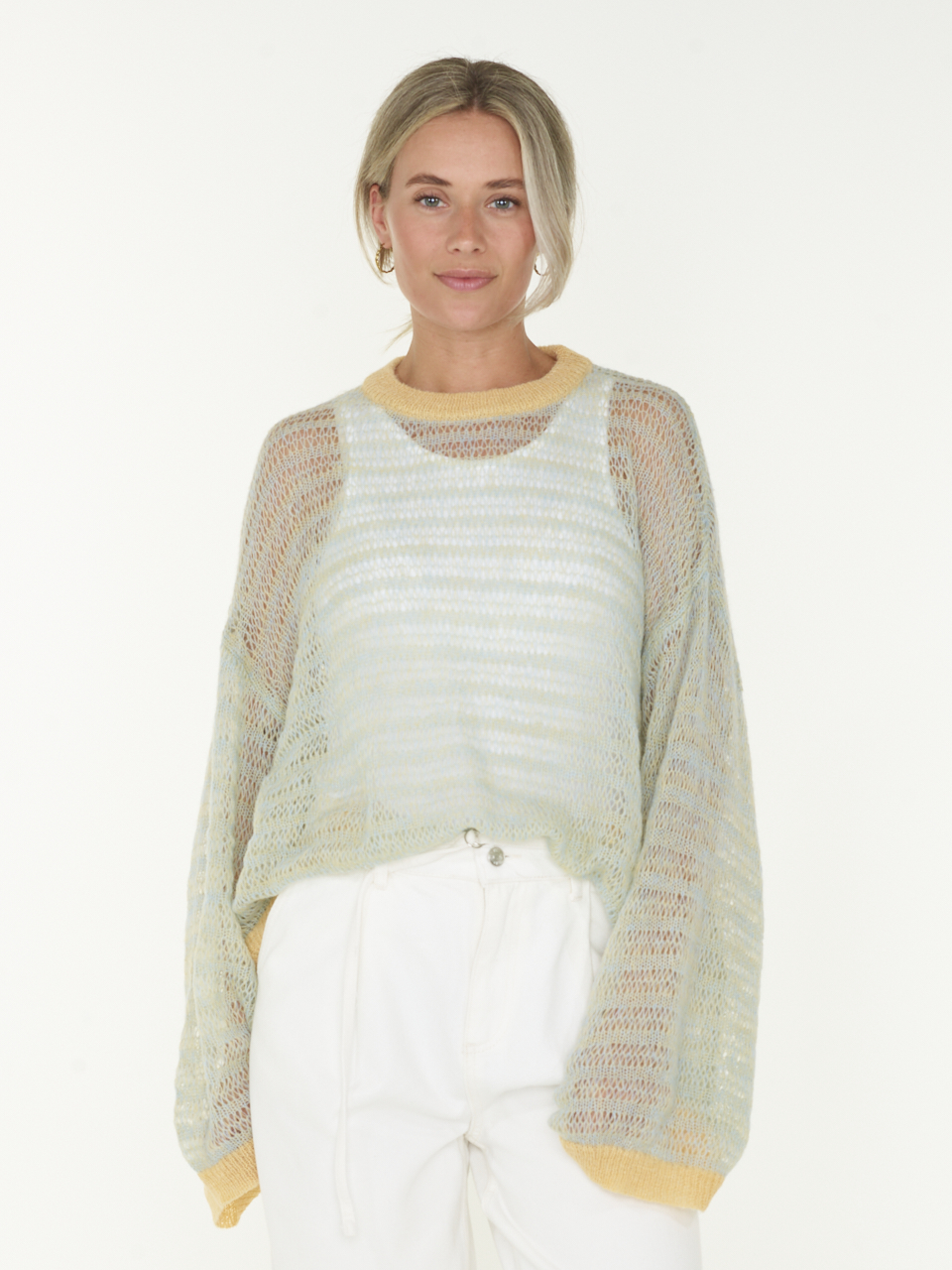 TOP LOOSE KNIT LS