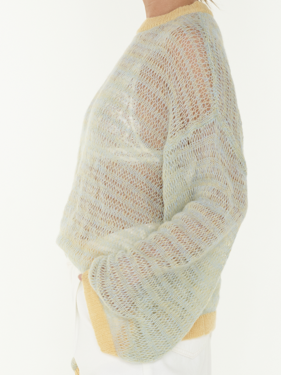 TOP LOOSE KNIT LS