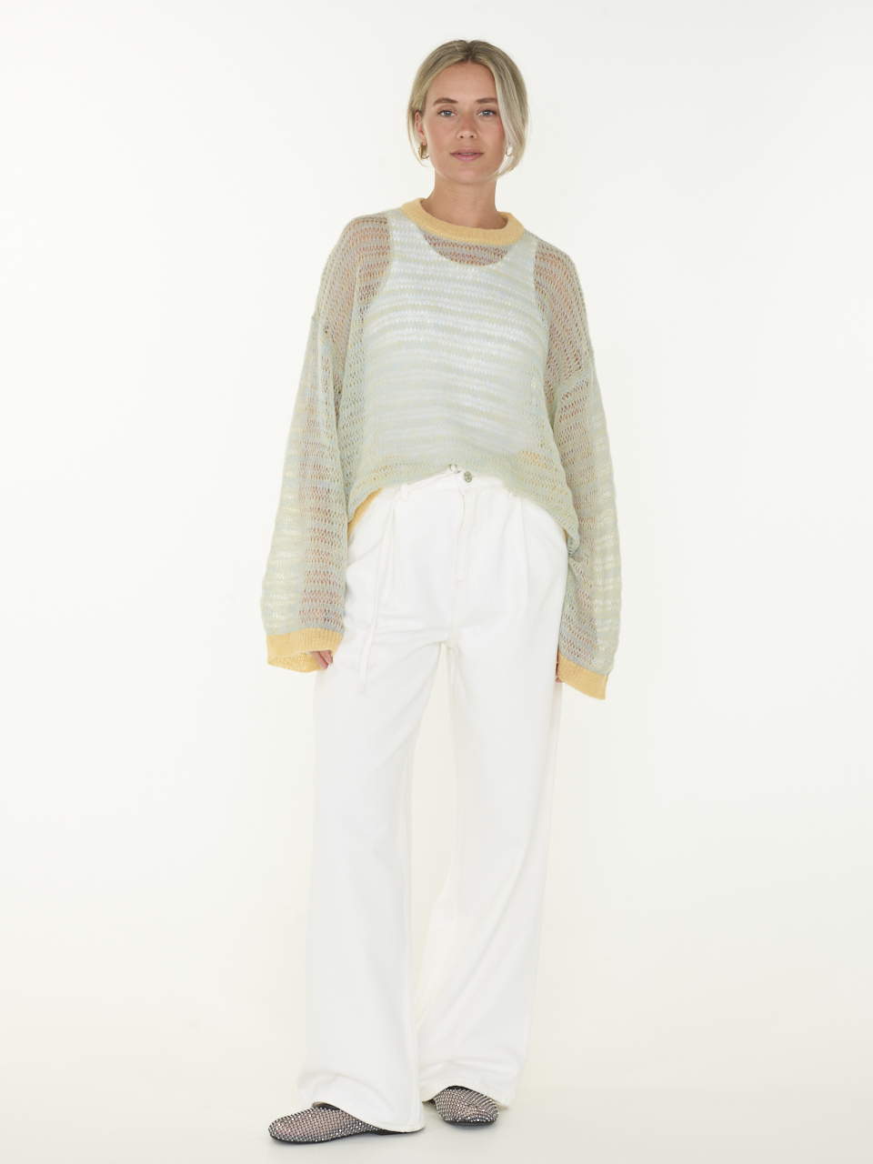 TOP LOOSE KNIT LS