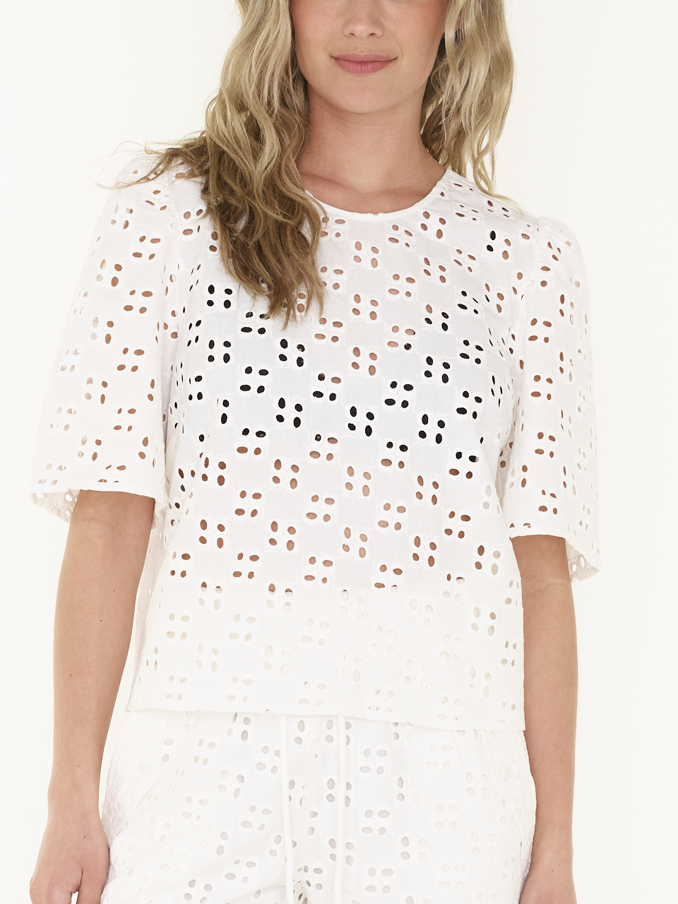 TOP MALVA BRODERIE ANGLAISE