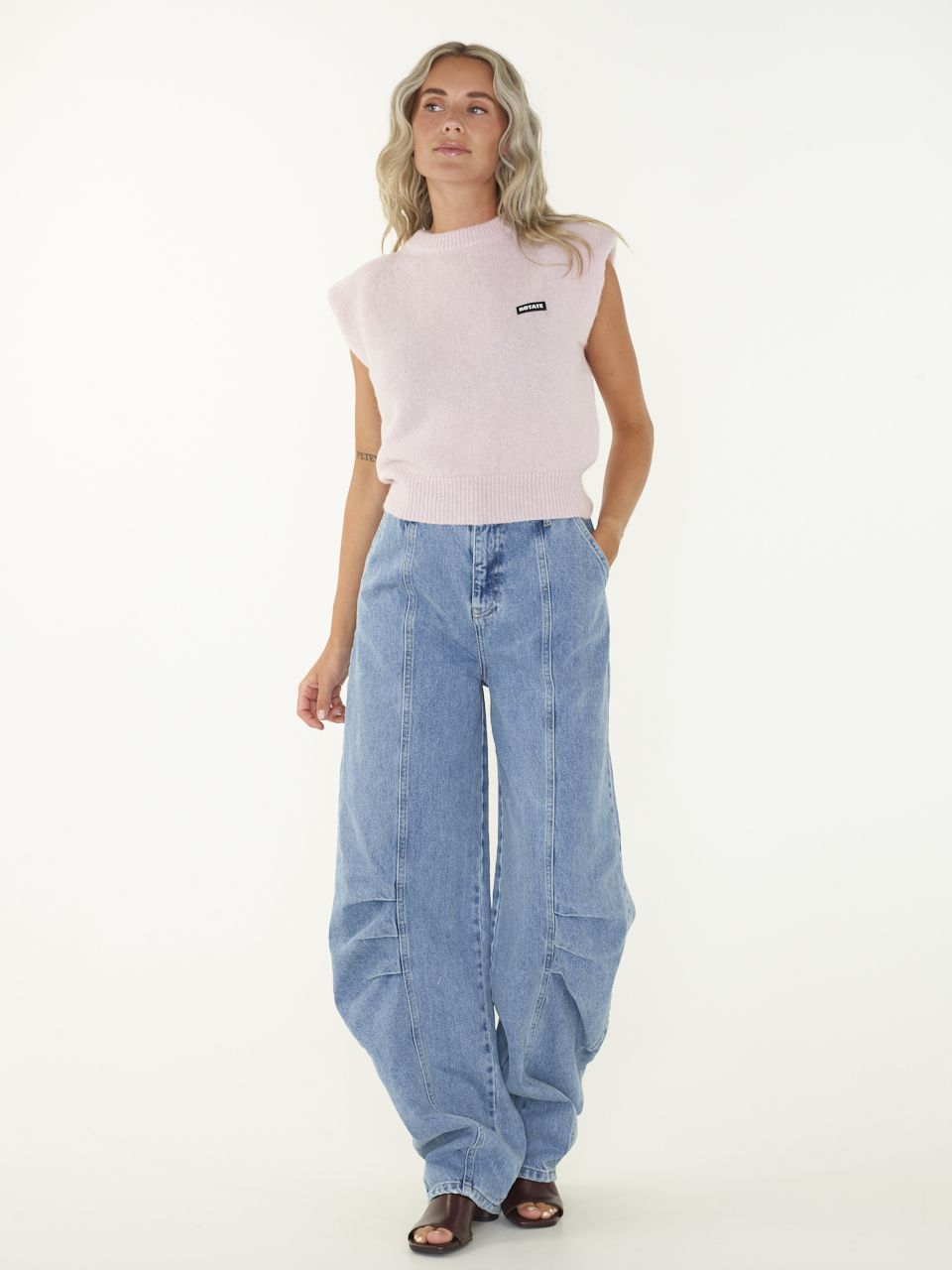 TRUI KNIT CROPPED