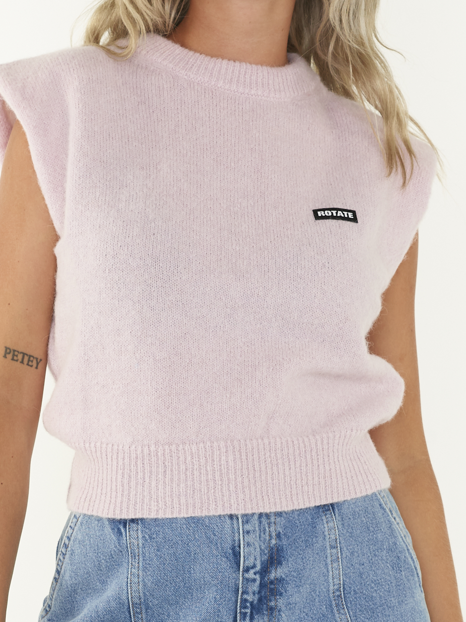 TRUI KNIT CROPPED