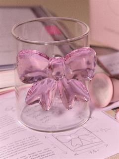 TUMBLER BOW PINK