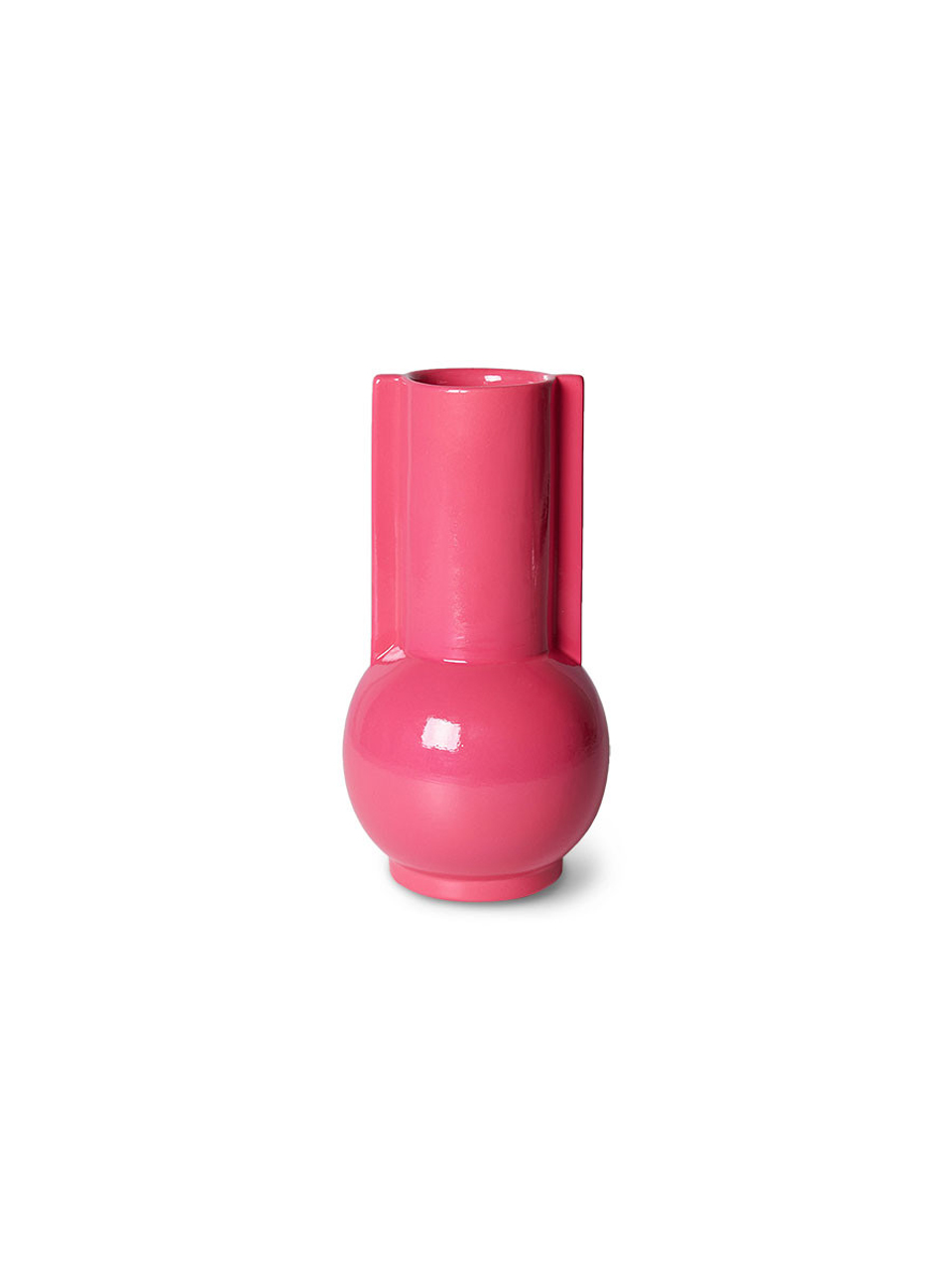 VASE CERAMIC HOT PINK