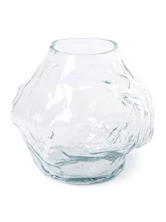 VASE CLOUD CLEAR GLASS LOW