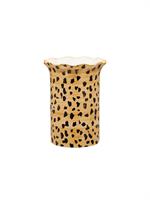 VASE LEOPARD BROWN